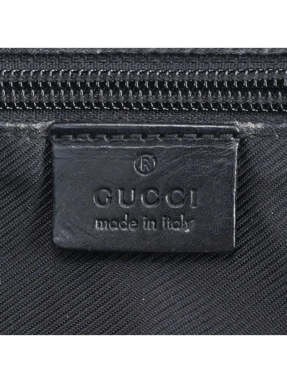 Gucci GG Canvas Leather Shoulder Bag Crossbody Messenger Black